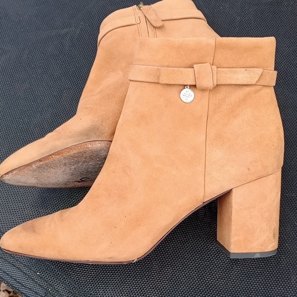 Kate Spade Camel Suede Ankle Booties - Picture 8 of 13
